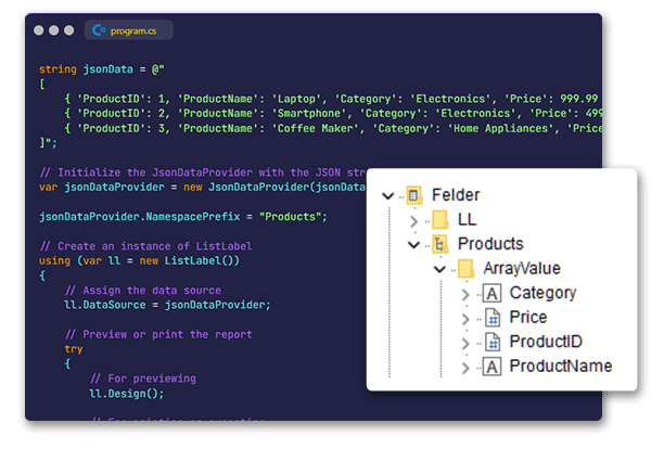 NamespacePrefix property for JSON and CouchDB