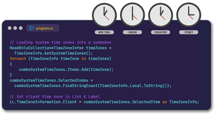 Time zone function